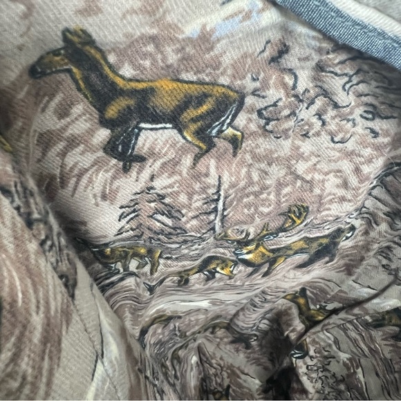 J.CREW 770 Straight Men's Flannel Lined Green Flat Front Pants Size 33 X 34 - Picture 9 of 13